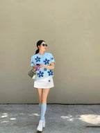 Bộ Hoa Cúc + Chân váy