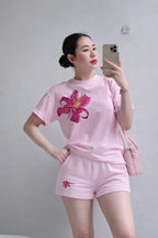Bộ Lily Flower Pink + Short