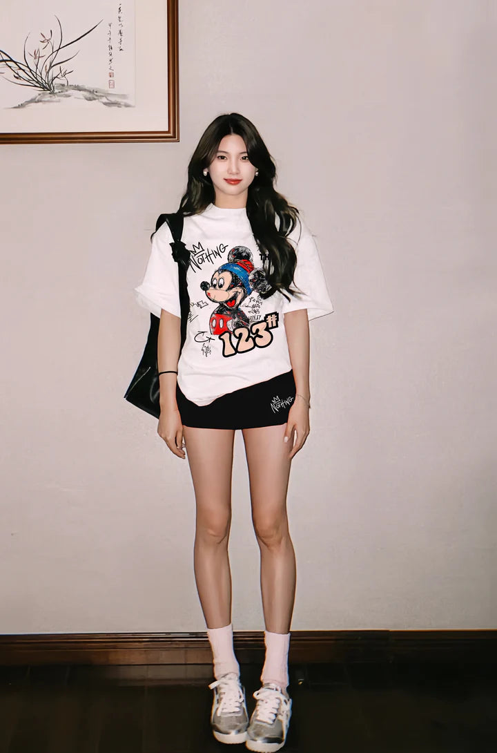 Bộ Mickey + Chân váy